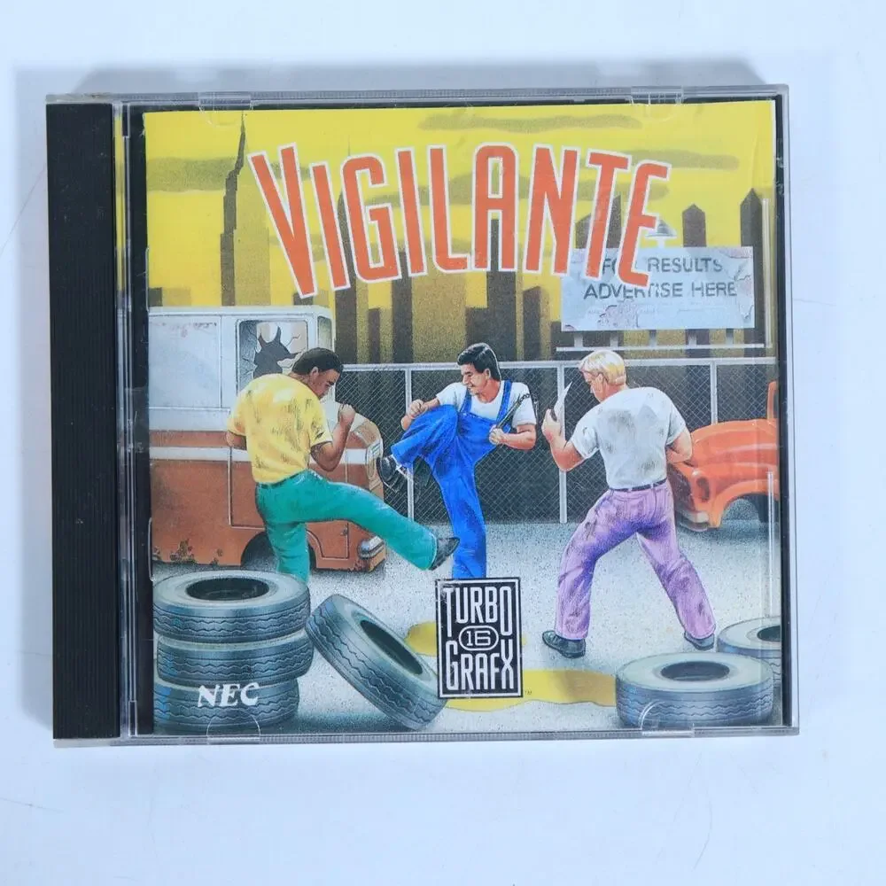 Vigilante (TurboGrafx 16, 1989) w/Case & Manual